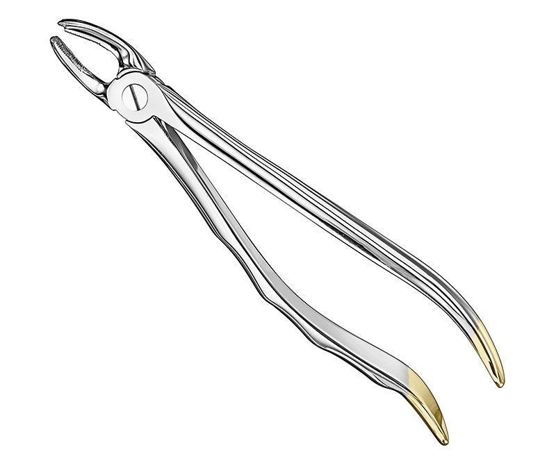 Extracting forceps, anat.