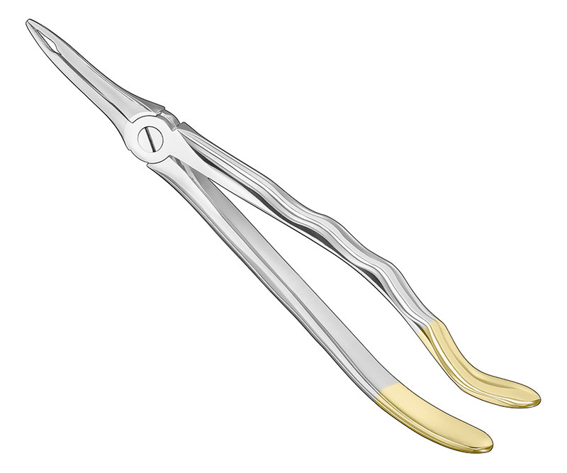 Extracting Forceps Anatomically Shaped Handle Diamantiert