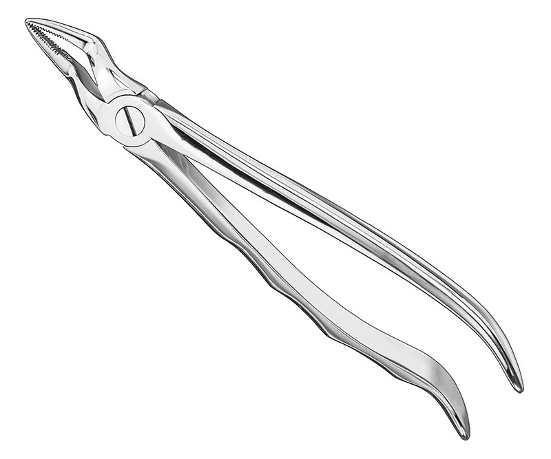 Extracting forceps, anat.