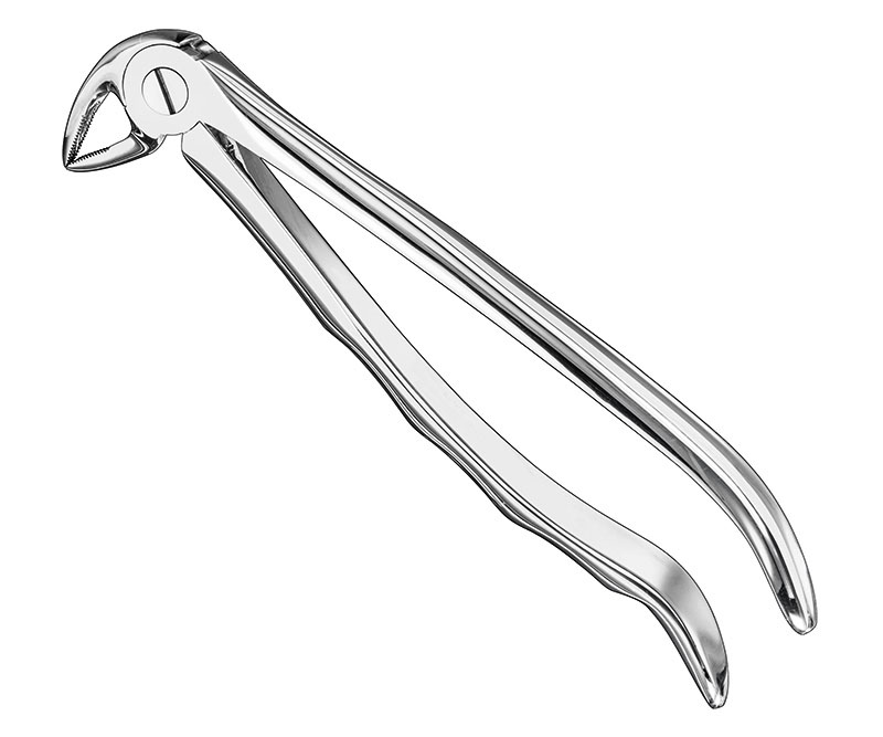 Extracting forceps, anat.