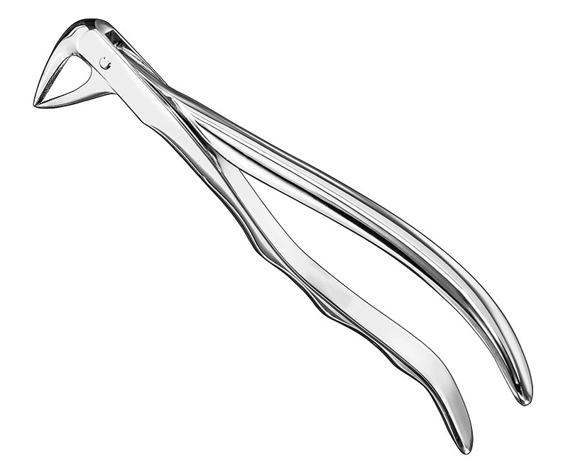 Extracting forceps, anat.
