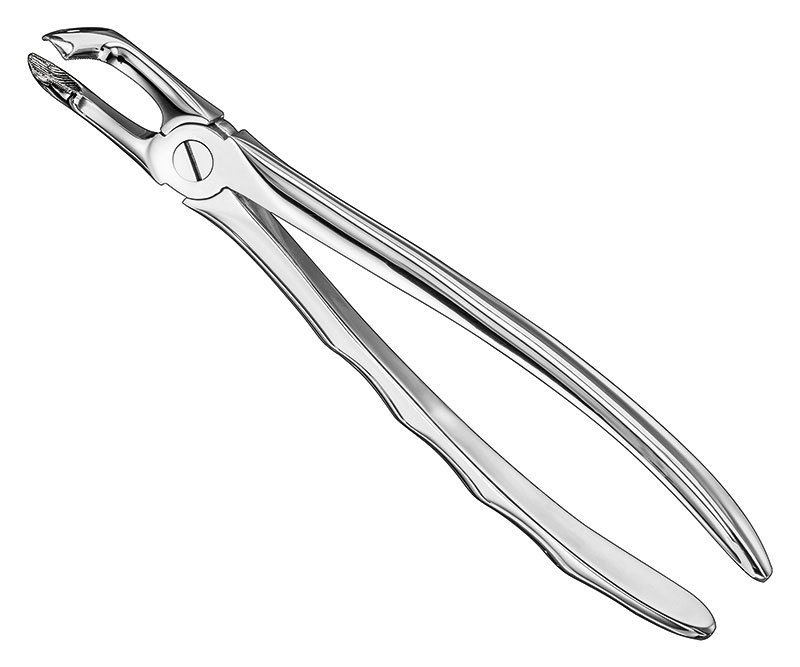 Extracting forceps, anat.