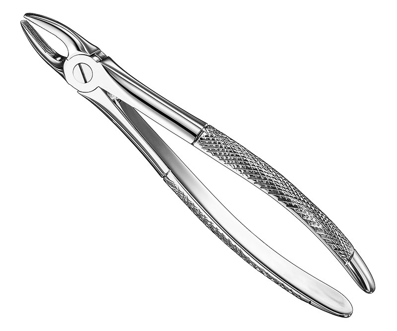 Extracting forceps, engl.
