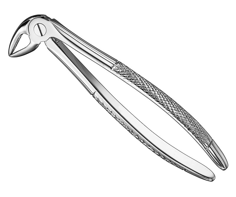 Extracting forceps, engl.